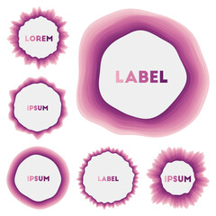 Colorful round banner. Amazing circular backgrounds. Powerful vector illustration.