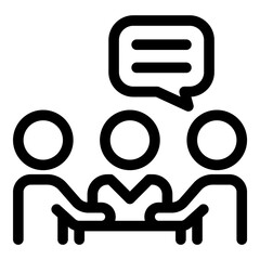 Brainstorm Flat Icon Isolated On White Background