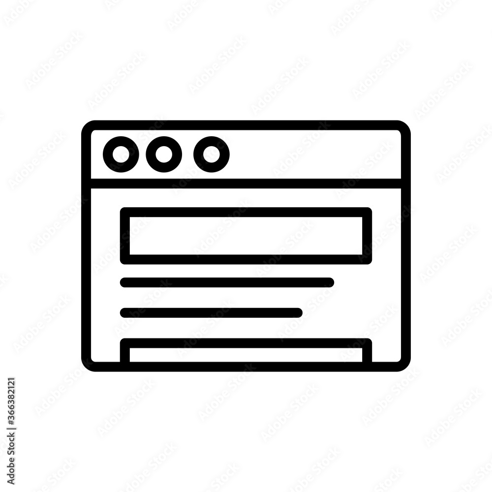 Aufkleber browser, web site, interface icon. simple line, outline vector elements of internet explorer icons f