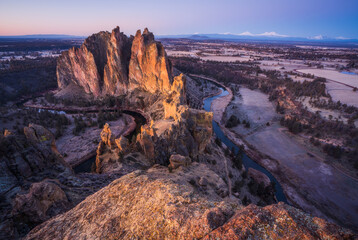 Sunrise in Oregon at Smith Rock State Park