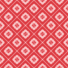 Fototapeta premium Geometric diamond pattern seamless repeat background