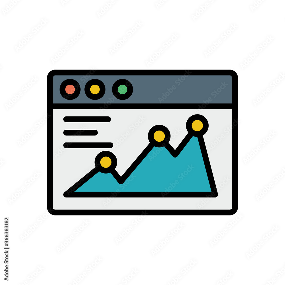 Aufkleber browser, web site, chart icon. simple color with outline vector elements of internet explorer icons 