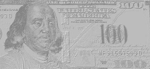100 dollar bill relief