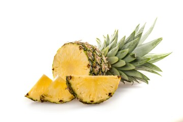 Wedged pineapple