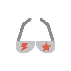 Sunglasses icon. Simple color vector elements of rock n roll icons for ui and ux, website or mobile application