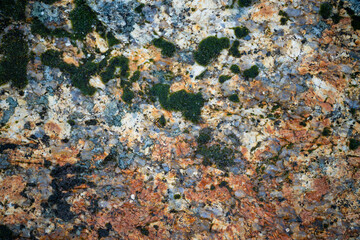 Extreme macro close up of surface Rock pattern. Stone texture and background. Rock Abstract Background