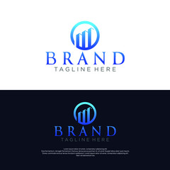 best marketing idea finance logo  business success vector