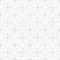Fototapeta premium Scribble line circle oval pattern seamless repeat background
