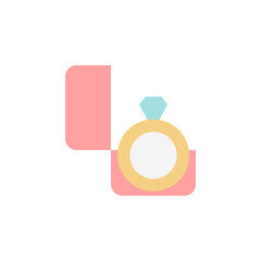 Rings, marriage, suggestion icon. Simple color vector elements of marriage icons for ui and ux, website or mobile application