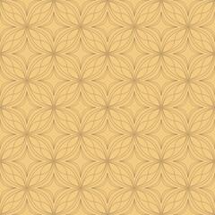 Fototapeta premium Scribble line circle oval pattern seamless repeat background