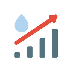 Water diagnosis icon. Simple color vector elements of aqua icons for ui and ux, website or mobile application