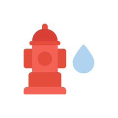 Hydro power, home icon. Simple color vector elements of aqua icons for ui and ux, website or mobile application