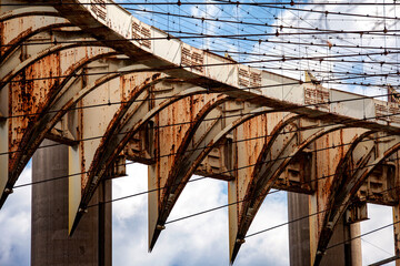 Remnants of the World Pavilion from the New York Worlds Fair in 1964 have fallen into rust and ruin in New York.