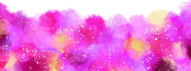 ピンクの水彩のフレーム