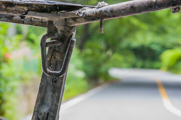 Top and side frame of window opening