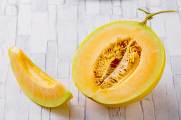 Cantaloupe fresh fruit