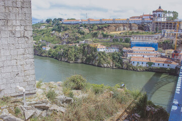 Fototapeta na wymiar view of prague from charles bridge Porto, Portugal