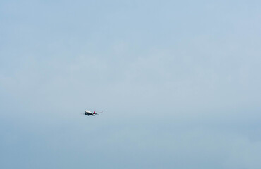 White twin engine jet airliner