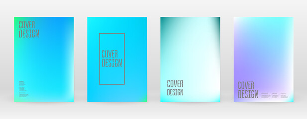 Pastel Soft. Vibrant Blue, Teal, Neon Concept.