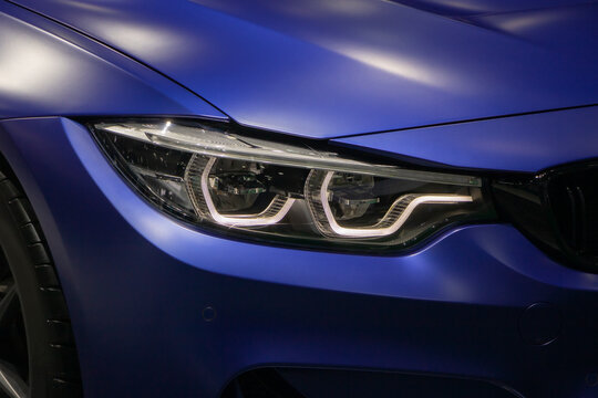 The Closeup Front Headlight car