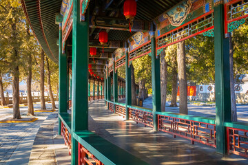 The Long Corridor is a covered walkway in the Summer Palace in Beijing  First erected in the middle...