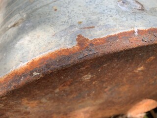 Corrosion and rust erosion as abstract background
