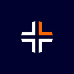 Plus logo icon vector template for corporate logo and business card design.
