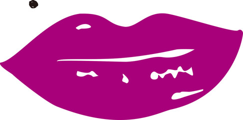 vector illustration of lips