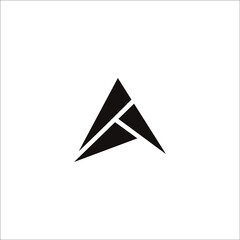 Awesome abstract logo of a triangle or letter A logo, this logo is great for various purposes.