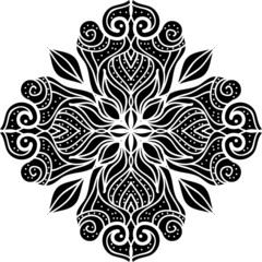 Vector Beautiful Mandala.Flower Mandalas.simple mandala design.