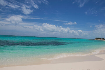 tropical beach with blue sky los roques venezuela
