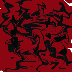 Abstraction in the form of distorted blots.