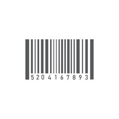 Barcode icon vector