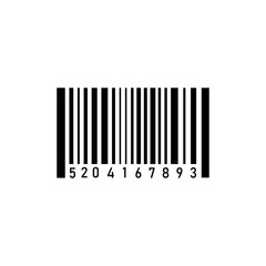 Barcode icon vector