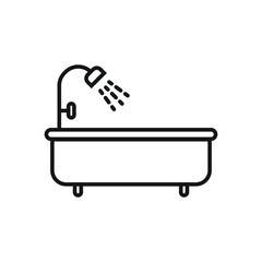 Shower bath icon design. vector illustration