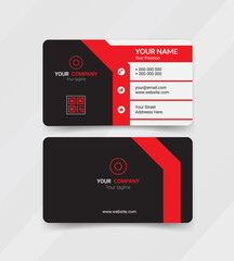 Creative horizontal business card design	
