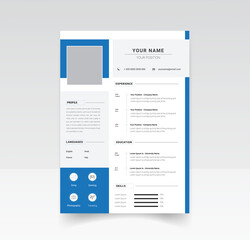 Creative resume, cv template design	
