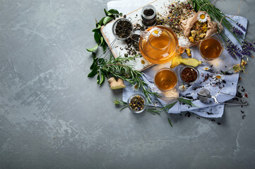 Various kinds of tea.