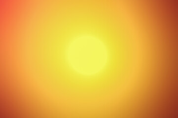 Abstract artistic illustration of orange to yellow gradient color background imply natural warm summer sunrise.Graphic image for silhouette background.