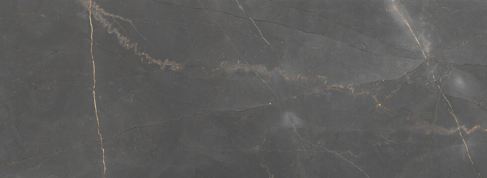 Grey marble surface with brown curly veins, rustic marble for decor home and wall and floor area also used for wallpaper and ceramic tile surface.