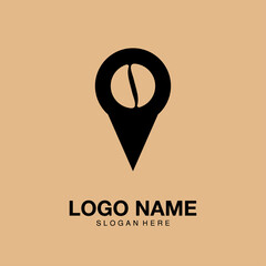 Logo Coffee Navigation flat modern design 
