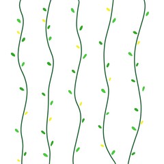 ivy line illustrator,green leave line
