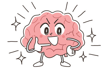 脳 頭脳 脳科学のキャラクター