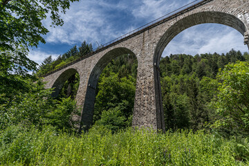 Fototapeta na wymiar Ravenna gorge viaduct railway bridge in Breitnau, Germany