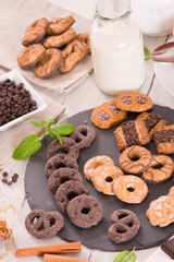 Shortcrust pastry biscuits.
