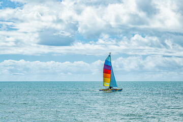 Fototapeta premium sailboat on the sea