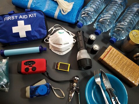 A disaster supplies kit is a collection of basic items your household may need during a disaster such as an earthquake, fire, flood or other emergency.