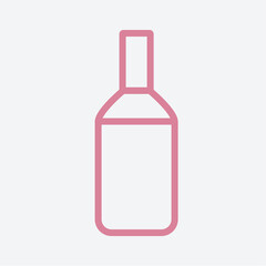 Beer Glass Bottle. Icon outline