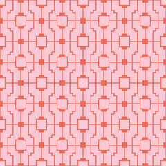 seamless pattern with squares crossing. linear mesh pattern. grid texture.