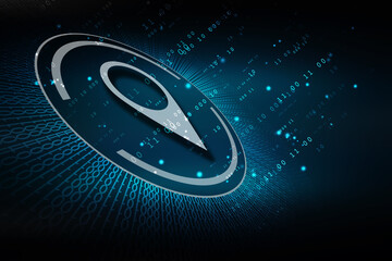 2d rendering Red map pointer